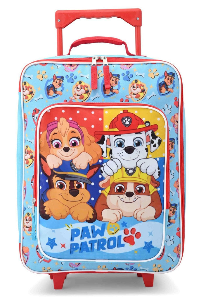 Paw Patrol 16" Fast Forward Cars Luggage 16" Soft Side Wheeled Pilot Case- Rolling Suitcase 16x12x5