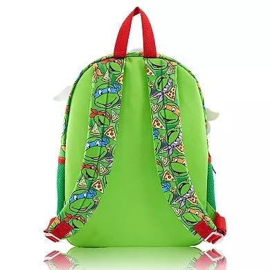 Ninja Turtles - Green Fast Forward Ninja Turtles 5-Piece Backpack Set – Includes Lunch Bag, Water Bottle, Keychain & Zipper Case