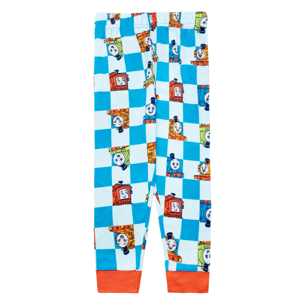 Thomas & Friends Boys' 4-Piece Matching Long-Sleeve Cotton Pajama Set, Snug-fit, Soft & Cute for Kids