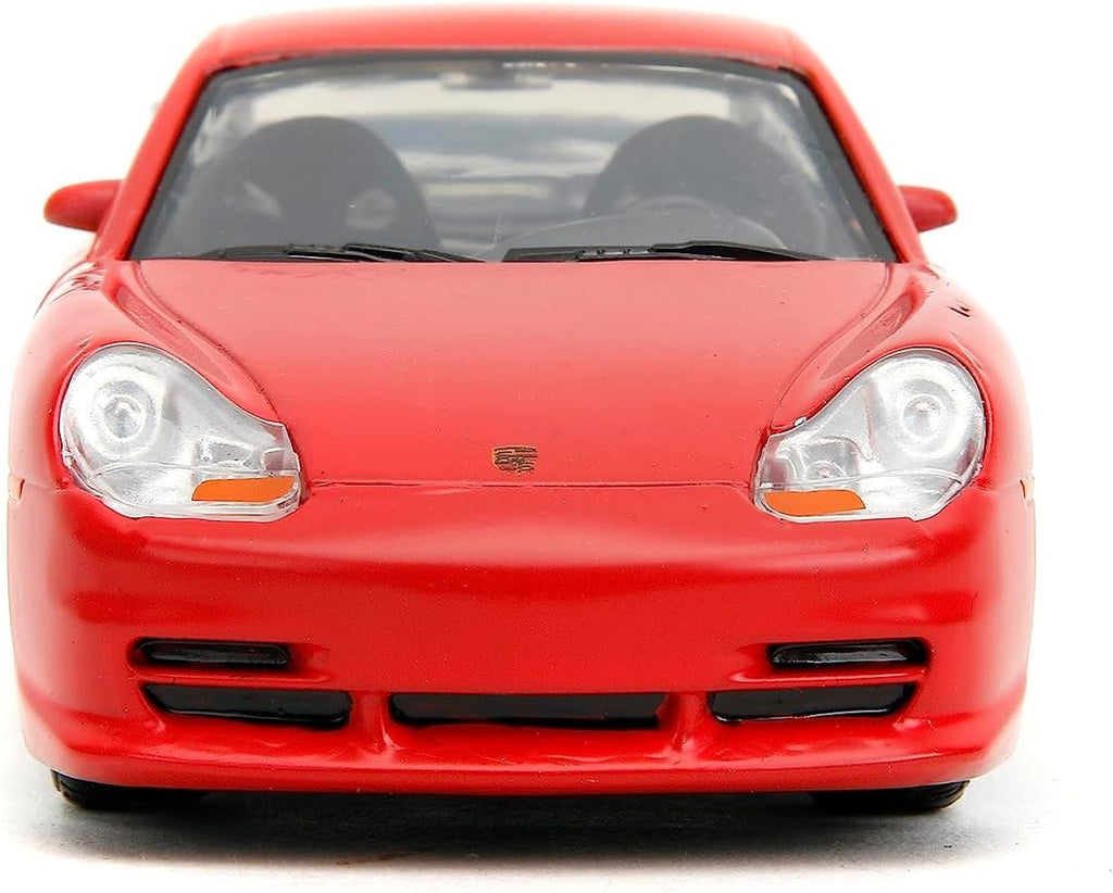 Pink Slips 1:32 W1 Porsche 911 GT3RS Die-Cast Car, Toys for Kids and Adults (Primer Red/Orange/Silver)