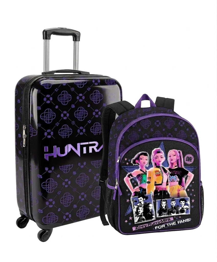 Sonic the Hedgehog Kids Luggage and Backpack Set - 18" Luggage Suitcase With Wheels, 13.75" Backpack