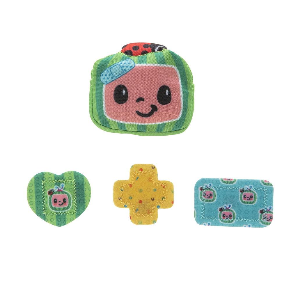 CoComelon Official Boo Boo JJ Feature Plush - Boo Boo Areas Light Up (Head, Elbow, Knee, Foot) - Help Heal JJ’s Boo Boo’s with Bandages