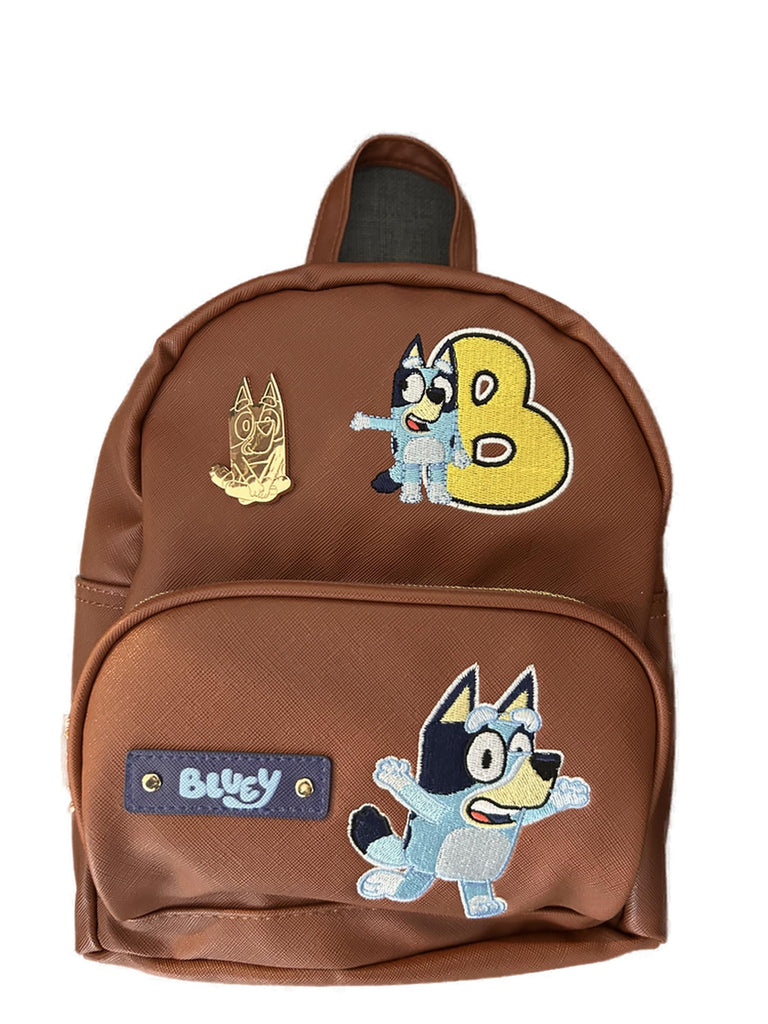 Fast Forward Bluey Backpack for Boys, Girls, Women, Men, Unisex | Cute PU Leather 10" Bluey Mini Backpack Purse Shoulder Purse | Bluey Bag and Bluey Accessories