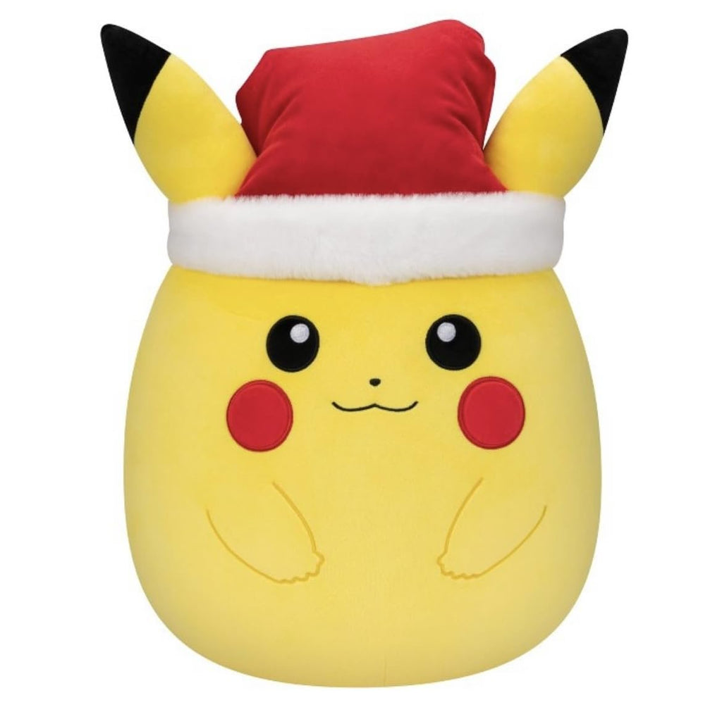 Squishmallows Pokémon Pikachu Christmas Holiday Plush with Santa Hat 14"