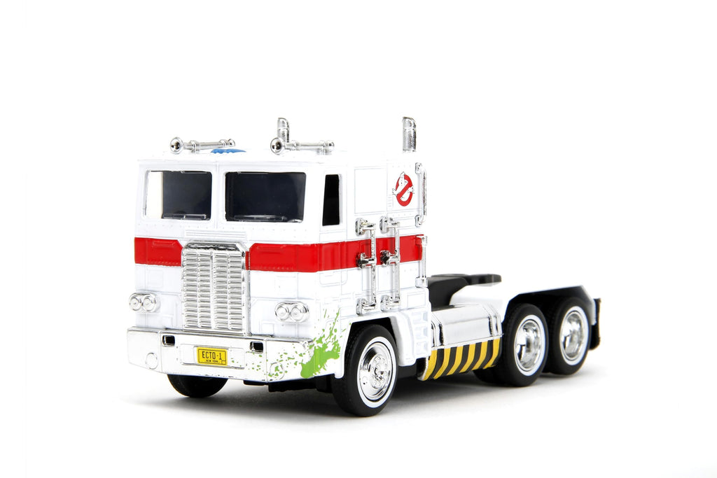Jada Hollywood Rides Ghostbusters x Transformers Optimus Prime G1 Mashup - Die-cast, Opening Doors, 1:32 Scale, Ages 8+ (40th Anniversary Edition)