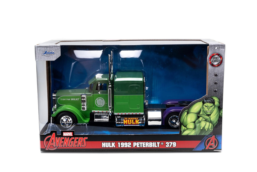Marvel 1:24 Big Rig 1992 Peterbilt 379 Die-Cast Car, Toys for Kids and Adults