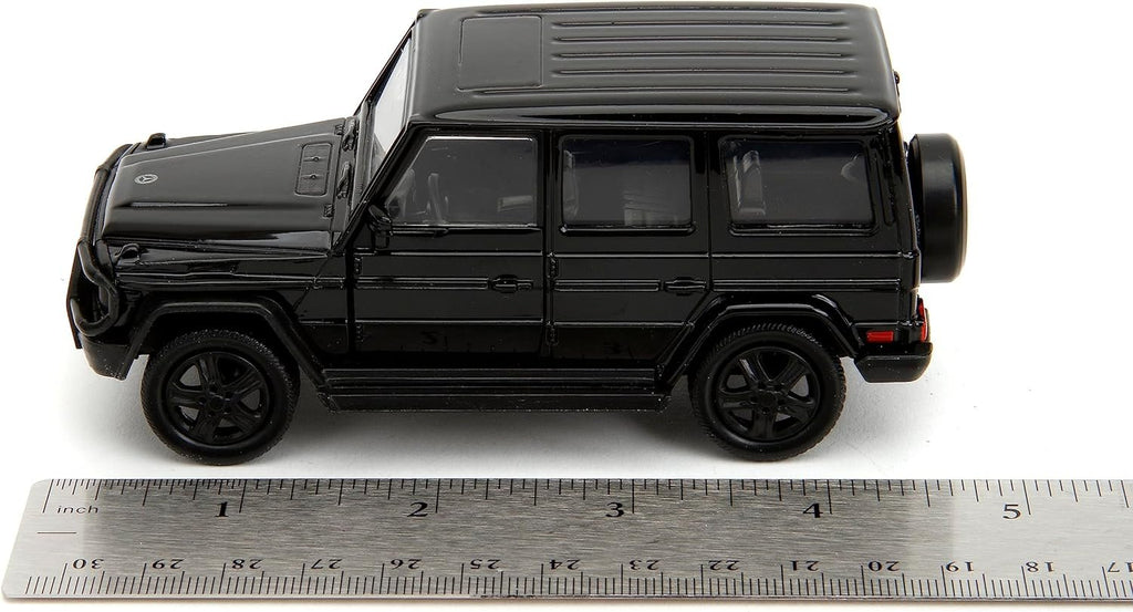 Pink Slips 1:32 W1 Mercedes Benz G Class 4x4 Die-Cast Car, Toys for Kids and Adults (Black)