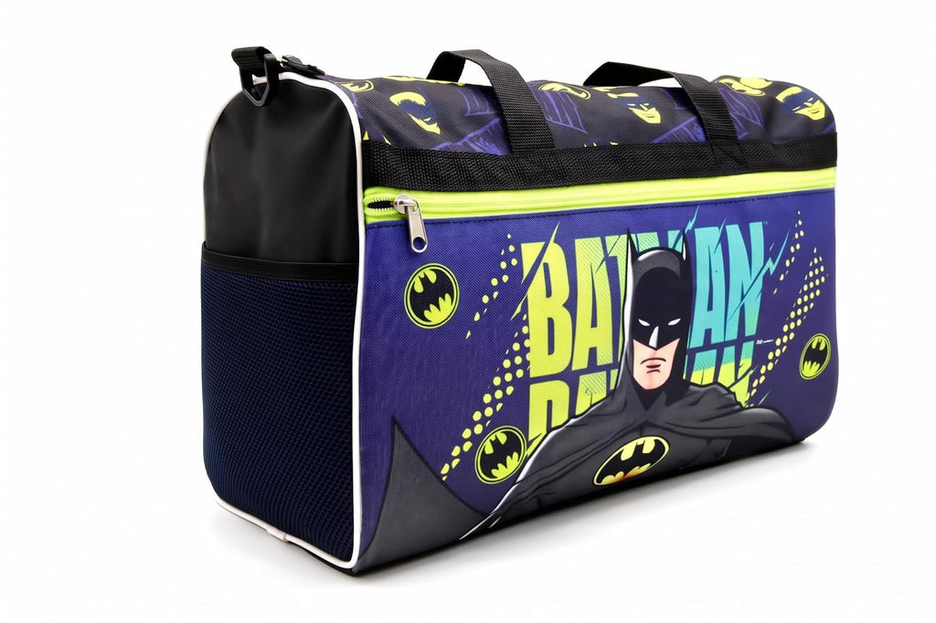 Disney Kids Duffle Bag 16.5" – Travel & Sports Bag with Zipper Pocket, Mesh Side Pockets & Shoulder Strap