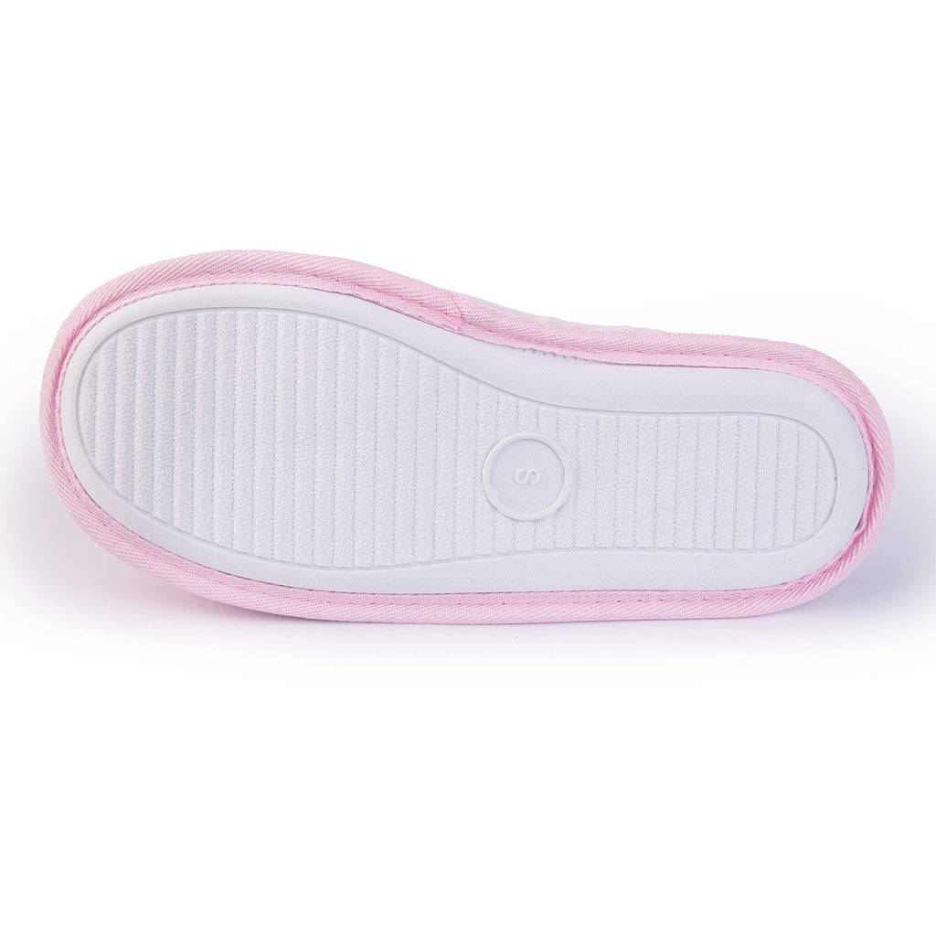 Handcraft Staycation NYC Ladies Funny Quote Scuff Slipper, Plush Non Slip House Slippers for Women, Comfy Soft Sole Bedroom Shoes