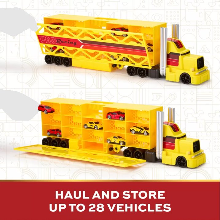 FAO Schwarz Ultimate Truck Collection with Six Cars