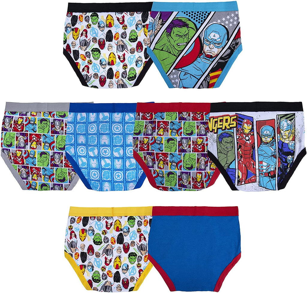Disney Mickey Mouse Boys Underwear - 8-Pack Toddler/Little Kid/Big Kid Size Briefs Kids Roadster