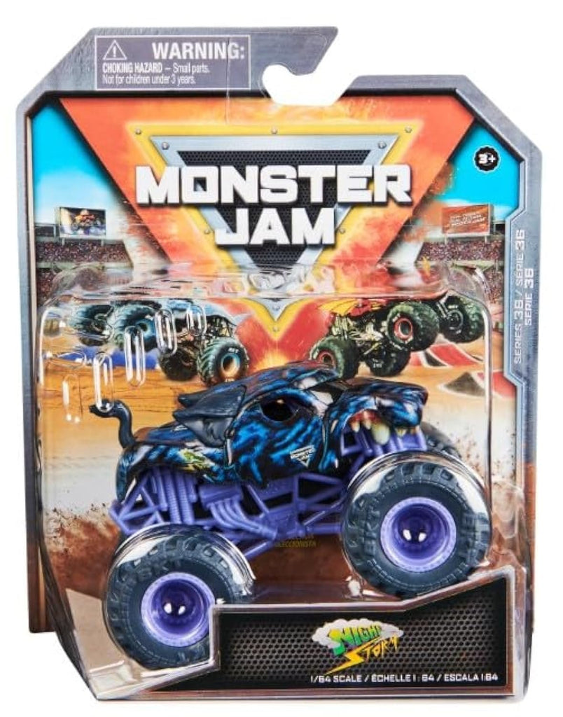 Monster Jam 2024 Night Storm Crazy Creatures Official 1:64 Diecast Truck Series 36