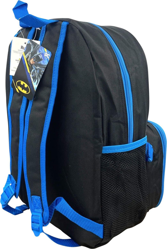 Ruz Batman Dark Knight 16 Inch Backpack With Detachable Matching Lunch Box