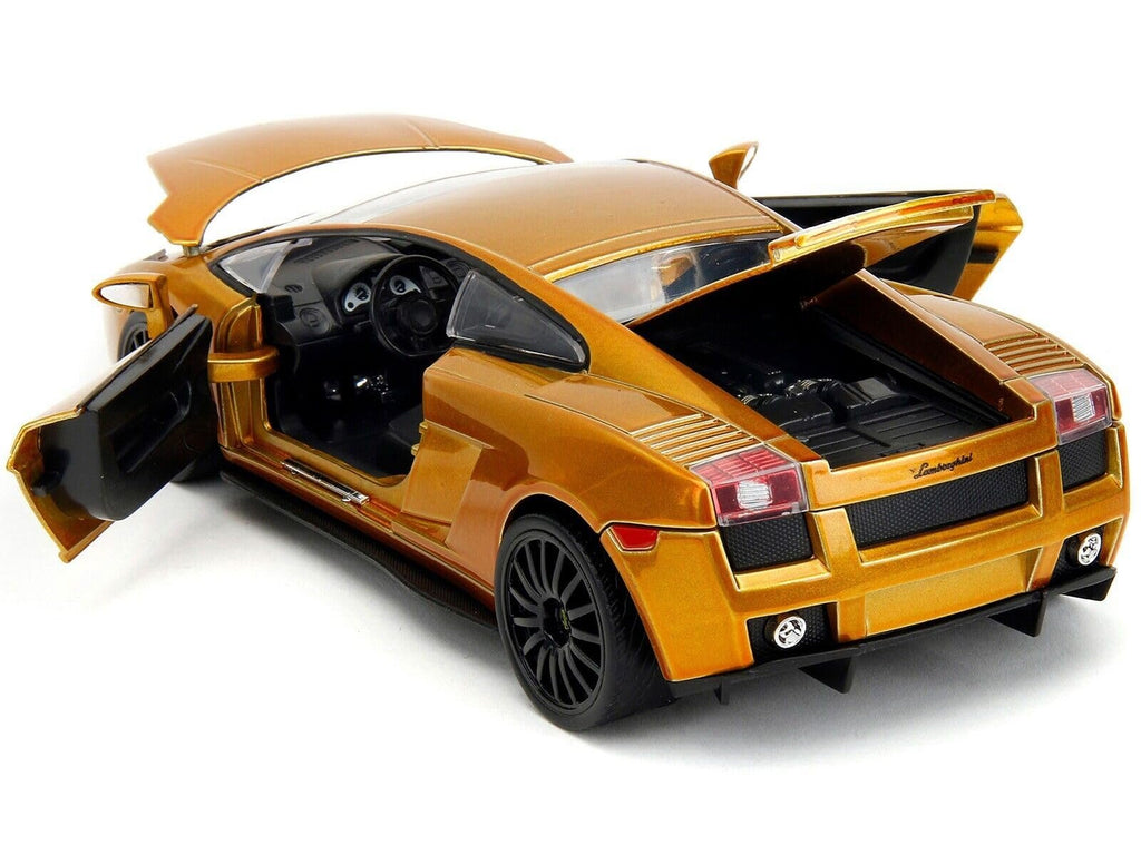 JADA Toys 34924 1/24 Fast and Furious Lamborghini Gallardo Gold F&F X Lamborghini Gallardo