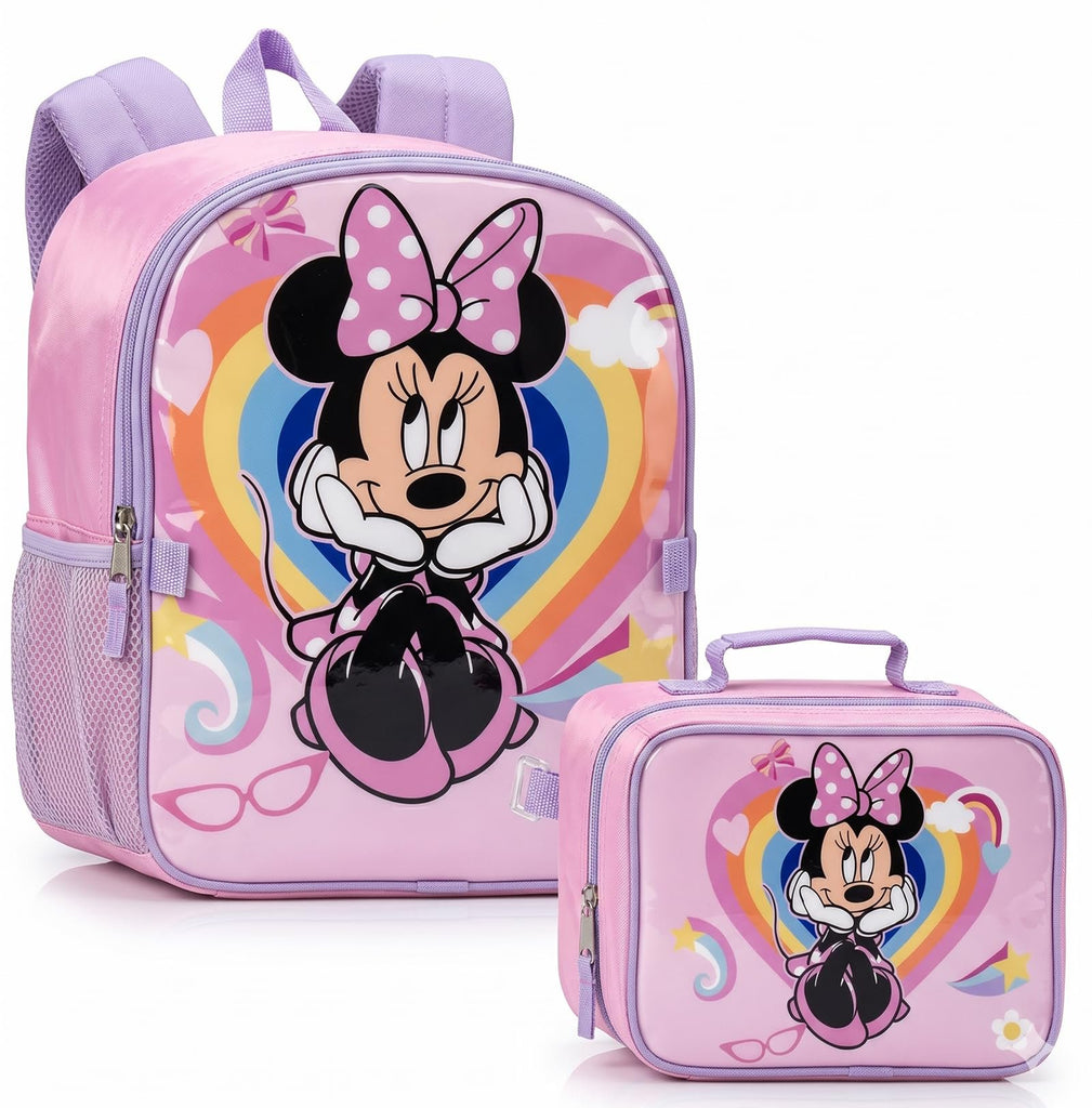 Fast Forward Cars 16" Backpacks With Lunch Bag - Licensed Characters Kids Schoolbag