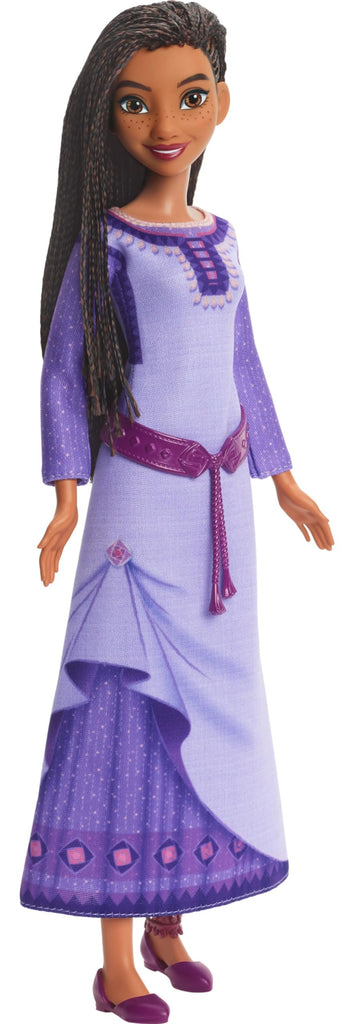 Mattel Disney Wish Singing Asha of Rosas Fashion Doll & Star Figure, Posable with Removable Outfit, Sings “This Wish” in English