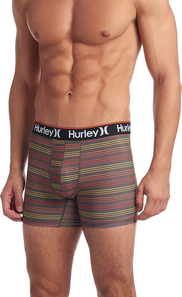 Hurley Men's 3 Pack Regrind Boxer Briefs