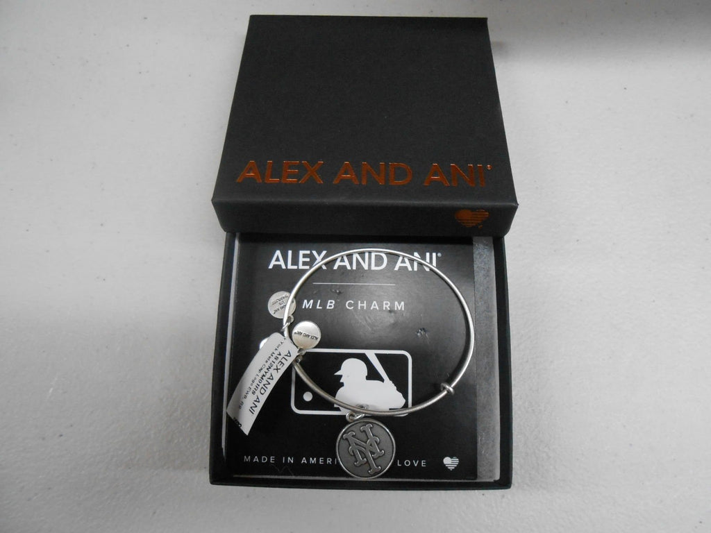 Alex and Ani "Major League Baseball" Sports Logo Expandable Wire Bangle Bracelet, 7.75"