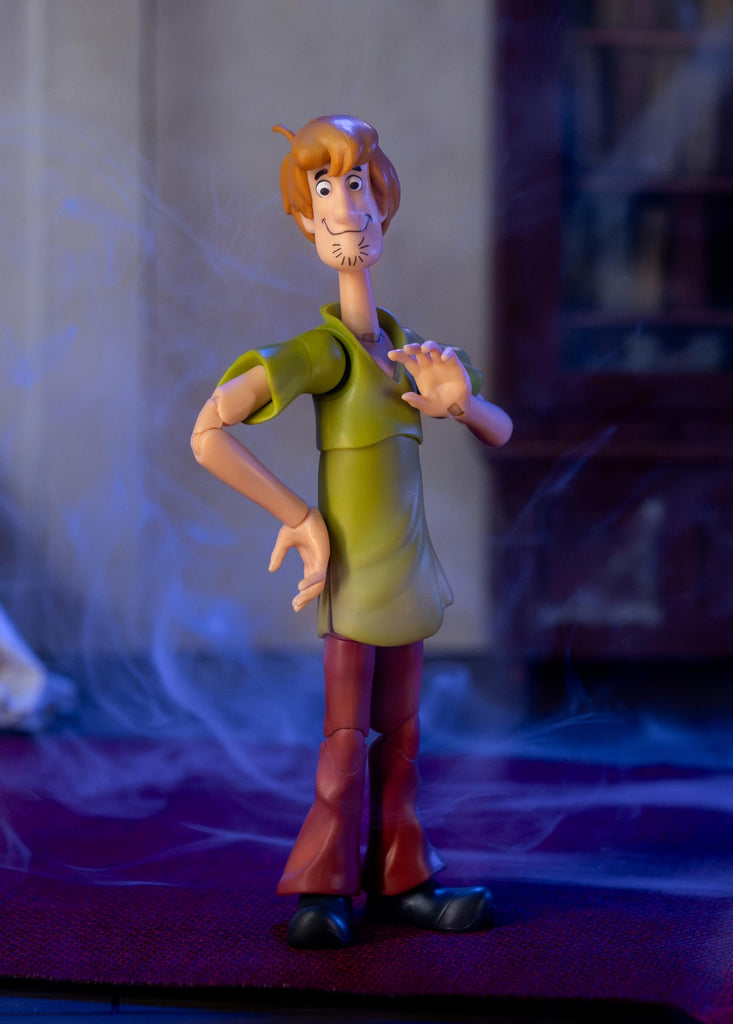 Jada Scooby-Doo! Wave 1 Shaggy Action Figure – 1:12 Deluxe Scale Toys – 6" Tall, Fully Articulated, Collector Packaging