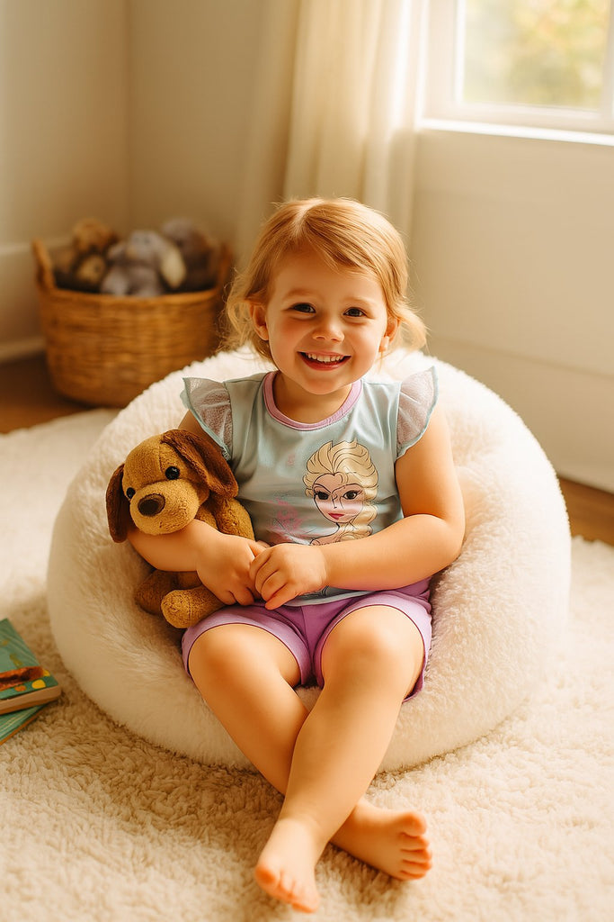 Disney Frozen Elsa Girls’ 3-Piece Pajama Set – Shirt, Pants & Shorts Sleepwear – Sizes 2T-4T