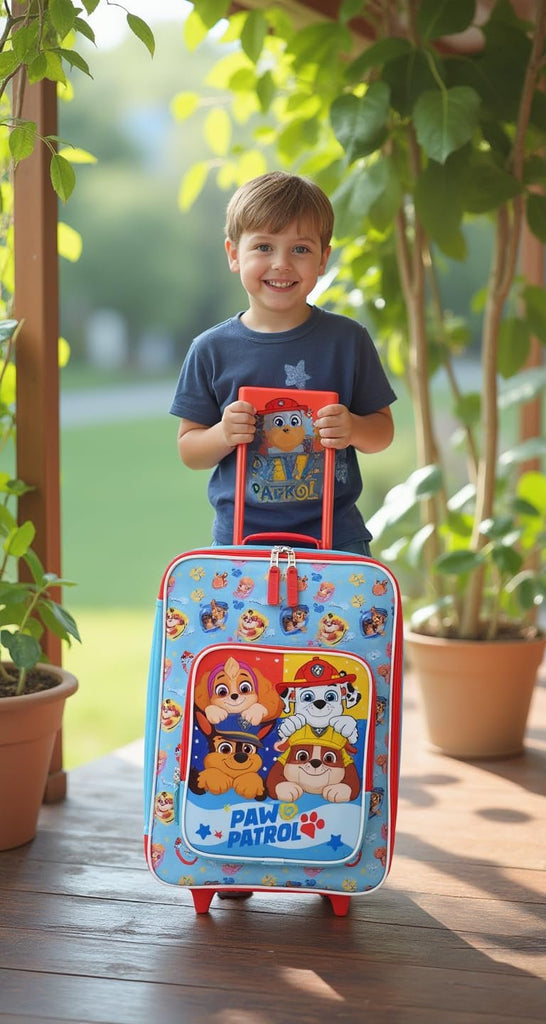 Fast Forward Paw Patrol Luggage 16" Soft Side Wheeled Pilot Case- Rolling Suitcase 16x12x5