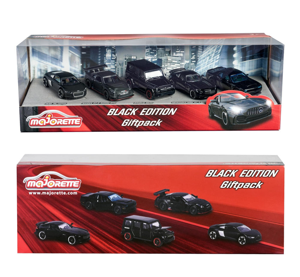 Majorette Black Edition DIE-CAST Collector 5 CAR Pack