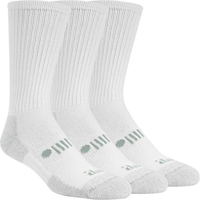 Jeep Men's Classic Cotton Socks - 3 Pair Pack - Moisture Wicking and Cushioned Comfort