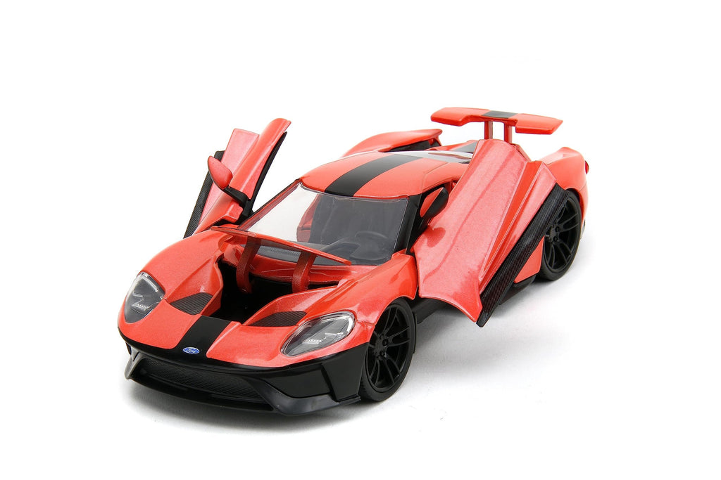 Jada Pink Slips 1:24 W1 2017 Ford GT Die-Cast Car, Toys for Kids and Adults(Metallic Salmon)