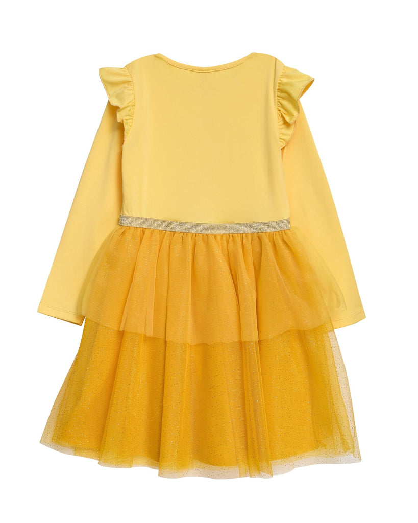 Disney Princess Tutu Dress for Girls – Glittery Layered Tutu Party Outfit (Pink, 3T)