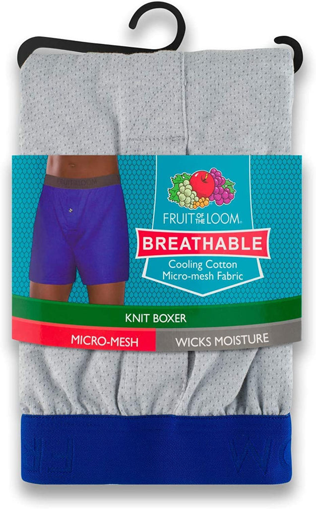 Fruit of the Loom Men's Tag-Free Boxer Shorts (Knit & Woven)
