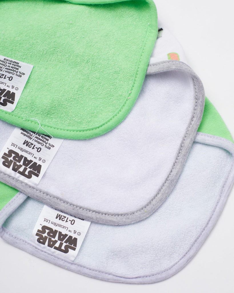 STAR WARS Baby Boys' Bandana Bibs 3 Pack Set for Feeding, Teething, and Drooling Darth Vader Chewbacca R2-D2