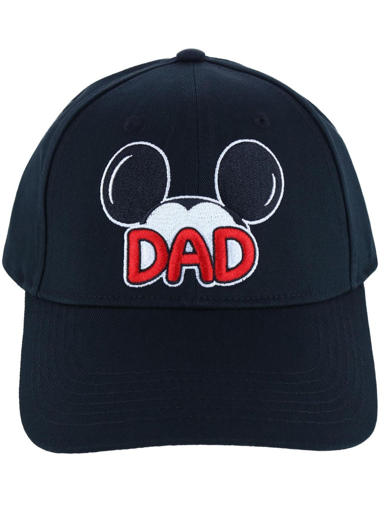Jerry Leigh Disney Men's Mickey Mouse Dad Baseball Cap, Black