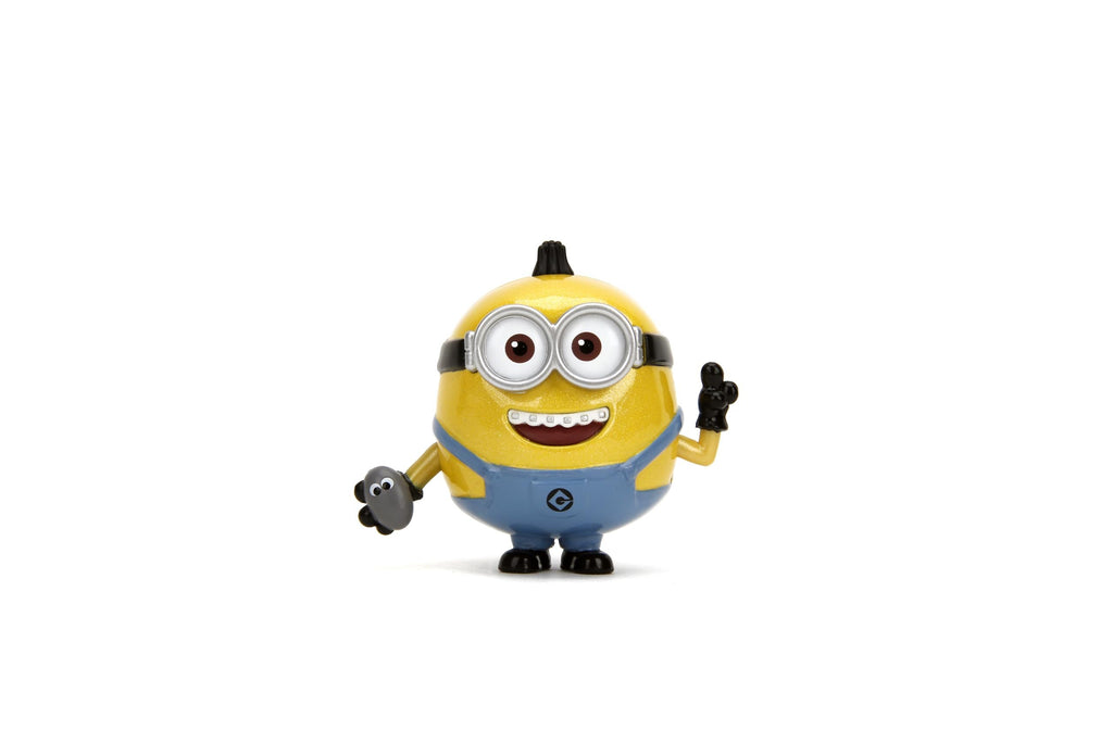 Jada Despicable Me Minions Metalfigs 4-Pack - Stuart, Kevin, Otto, Bob - Collectible 2.5" Metal Figures, Wave 1