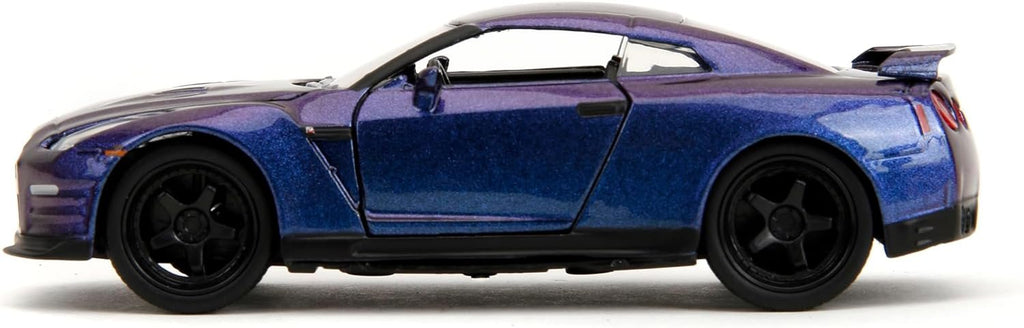 Pink Slips 1:32 W2 2009 Nissan GT-R Die-Cast Car, Toys for Kids and Adults(Metallic Purple)