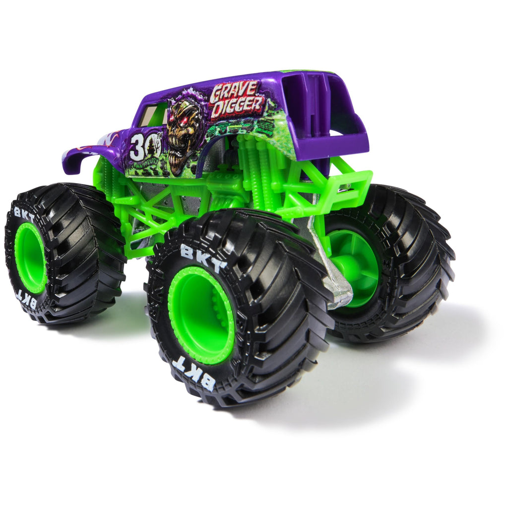 Monster Jam, Official Grave Digger Monster Truck, Die-Cast Vehicle, 1:64 Scale, Kids Toys for Boys Ages 3 and up