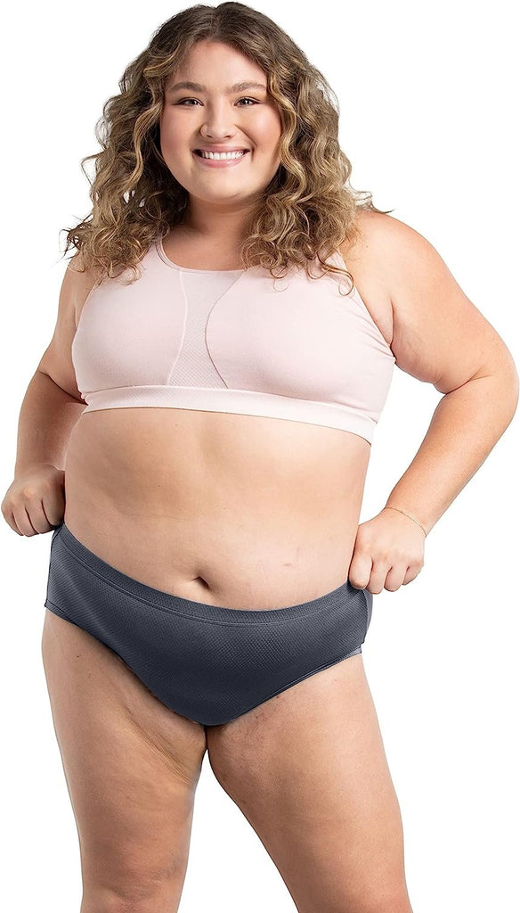 Fruit of the Loom Women's Breathable Underwear, Moisture Wicking Keeps You Cool & Comfortable, Available in Plus Size