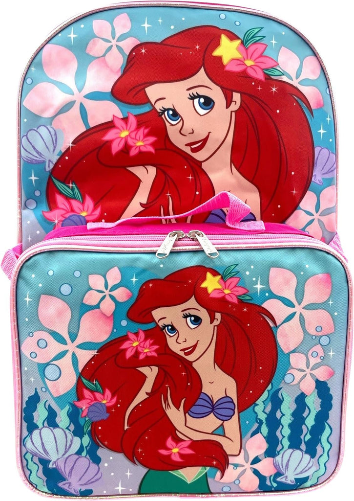 Disney Princess 16 Inch Girl's Backpack With Removable Lunch Box Set (Princess Follow Your Heart)