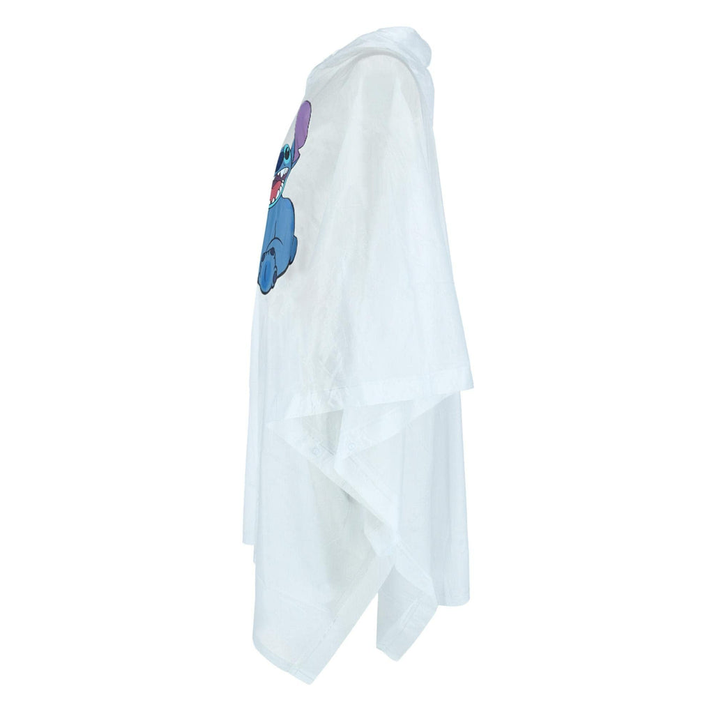 Disney Youth Happy Stitch Rain Poncho Clear