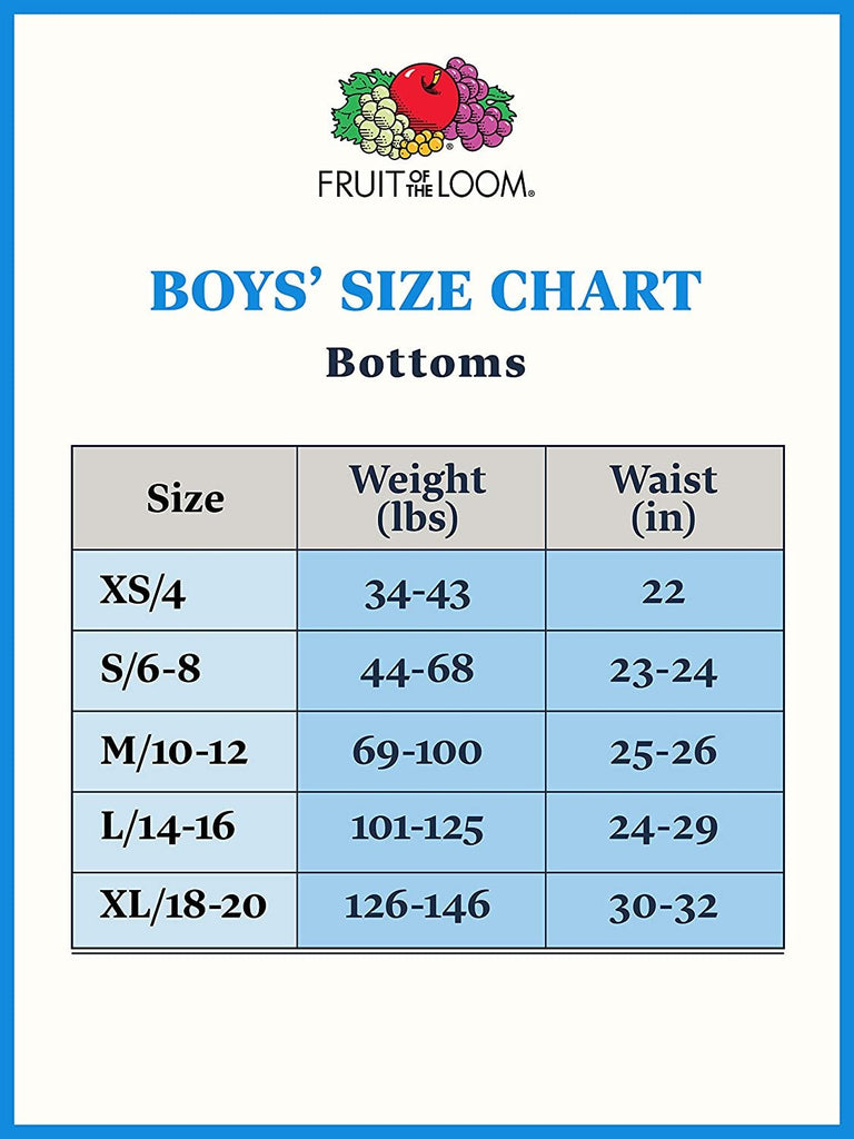 Fruit of the Loom Boys' Boxer Briefs (Assorted Colors)