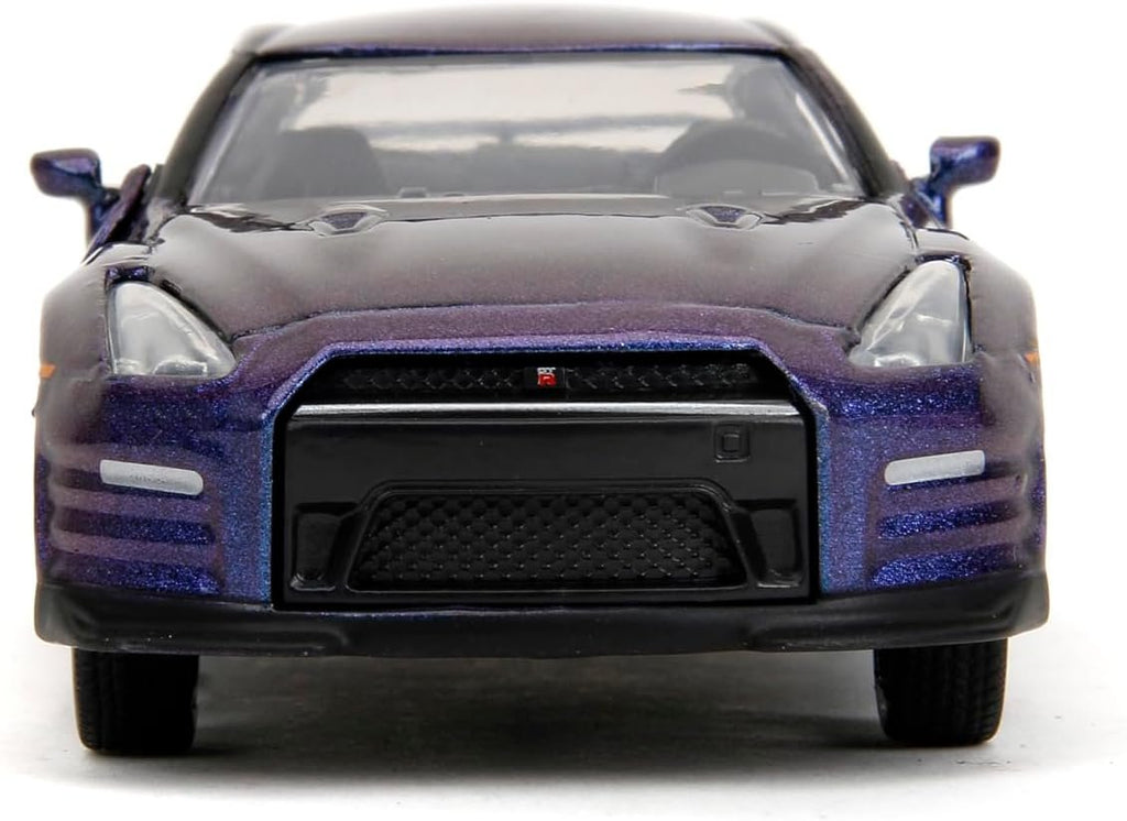 Pink Slips 1:32 W2 2009 Nissan GT-R Die-Cast Car, Toys for Kids and Adults(Metallic Purple)