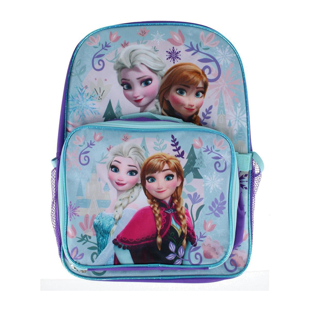 Girl's Disney Frozen Elsa and Anna Backpack and Lunchbox Set