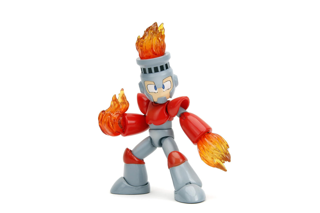 Mega Man 4" Fire Man Action Figure, Toys for Kids and Adults