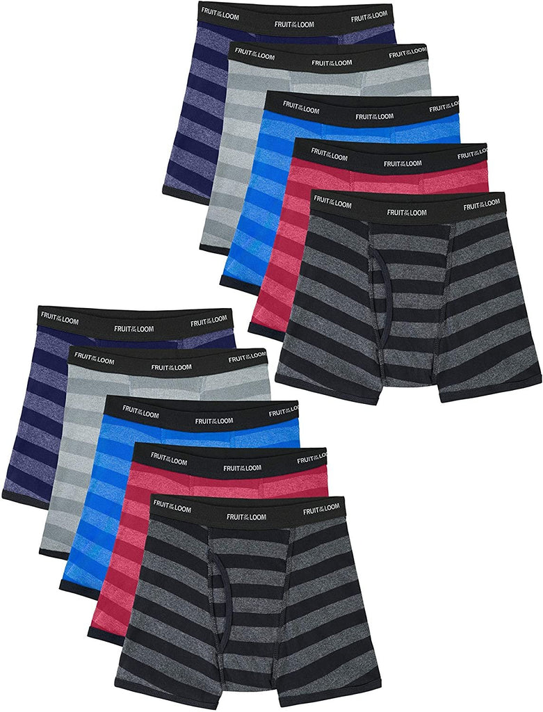 Fruit of the Loom Boys' Boxer Briefs (Assorted Colors)