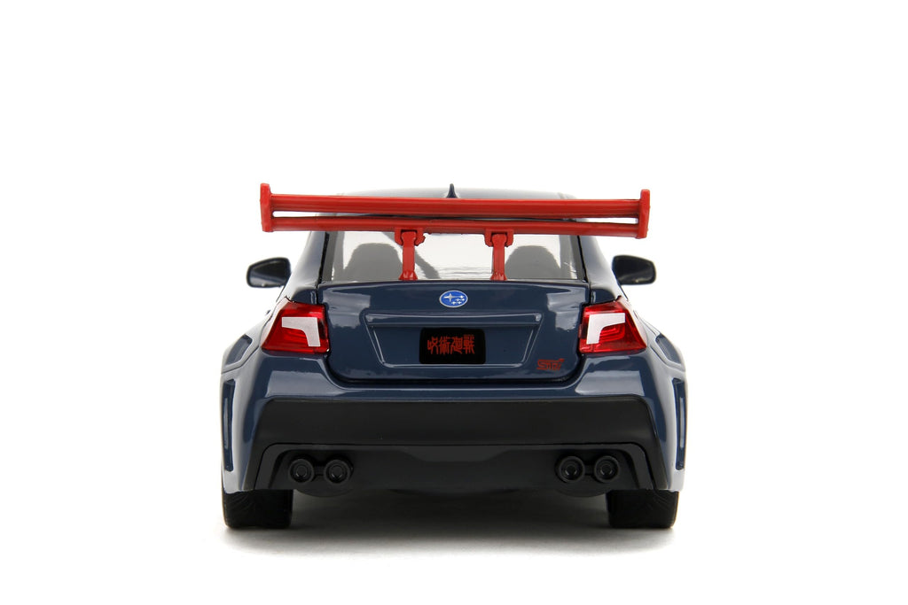 Jada Toys 2016 Subaru WRX STI w/Yuji Itadori Die-Cast Figure, Jujutsu Kaisen 1:24 Scale Collectible Car – Opening Doors, Hood & Trunk