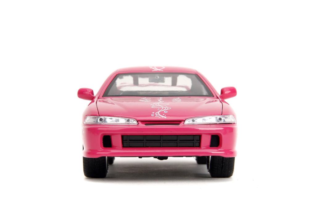 Jada Toys – Fast & Furious 1:24 Honda Integra (Suki’s Pink Design) – Die-Cast Model Car, Detailed Exterior, Authentic Movie Replica, Collectible Toy – Ages 8+, Pink