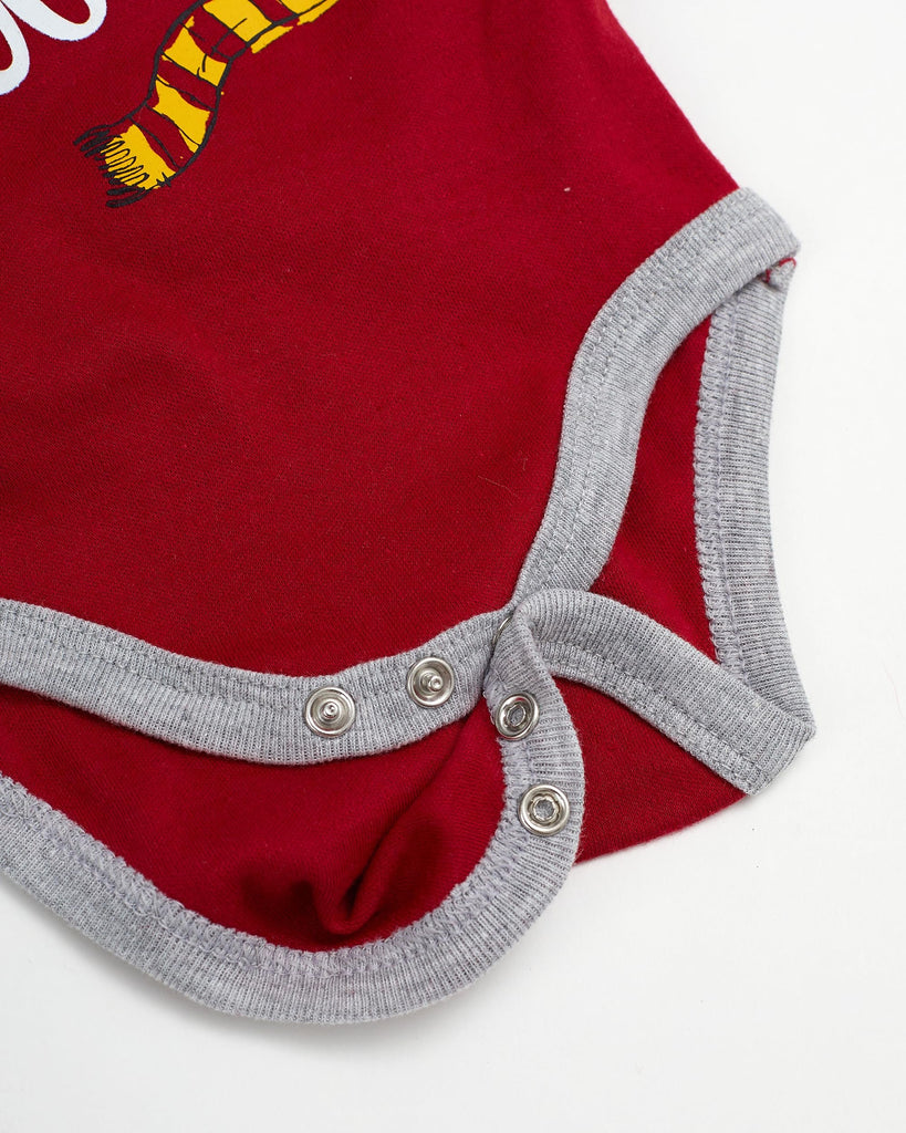 Harry Potter Baby Boys’ Short Sleeve Bodysuit Multipack Gift For Baby Girl or Boy Baby Clothes (Burgundy, 6-9 Months)