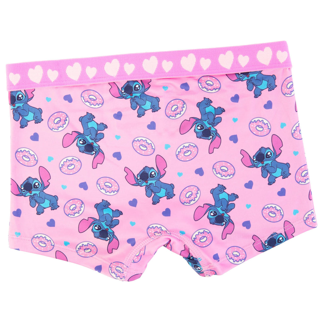 Disney Girls Combed Cotton Blend Panties with Unique Prints from Lilo & Stitch, Sizes 4-10