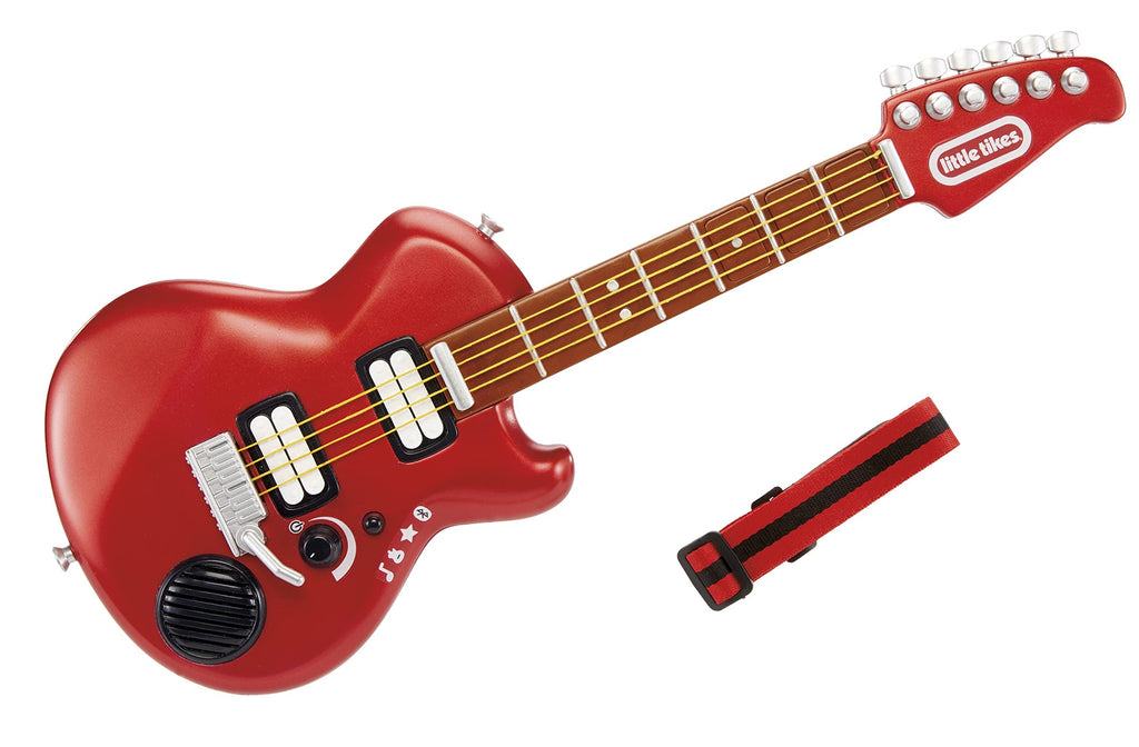 Little Tikes My Real Jam Electric Guitar, Realistic Toy Guitar with Strap, Musical Instrument with 4 Play Modes, Play Any Song with Bluetooth, Gift for Kids, Toy for Boys and Girls Ages 3 4 5+