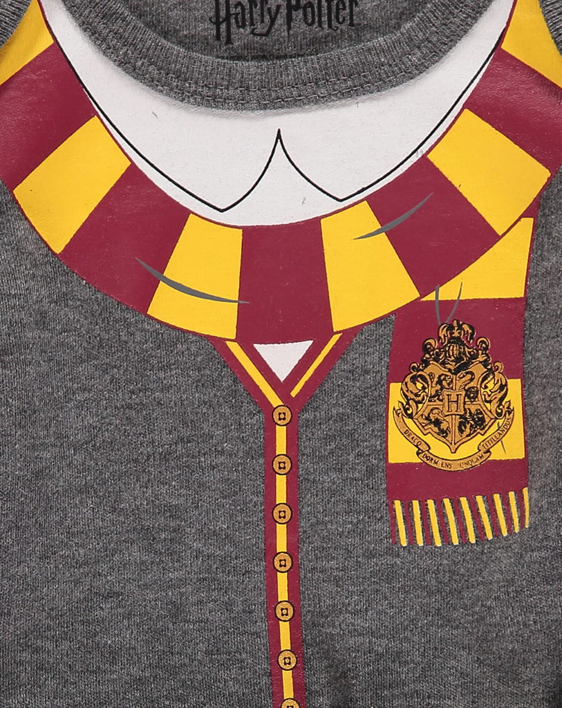 Harry Potter Baby Girl Clothes One Piece with Tutu and Headband, Baby Gryffindor Outfit (Grey/Red/Orange, 6-9 Months)