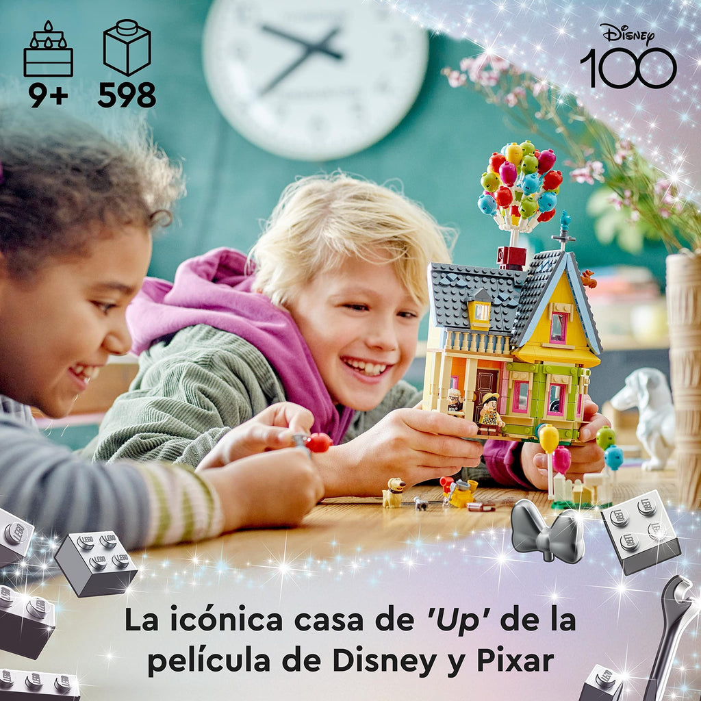 LEGO Disney and Pixar House of "Up" – Gift Ideas for Women or Mammma – Model to Build with Balloons and Figures of Carl, Russell and Dug, Games for Children and Girls from 9 Years from Collectible